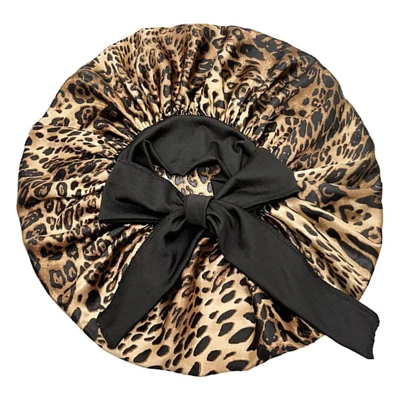 Satin Sleep Cap with Streamer