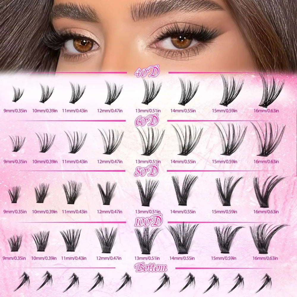 D Curl Cluster Lashes
