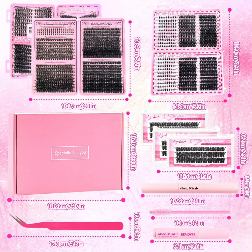 D Curl Cluster Lashes