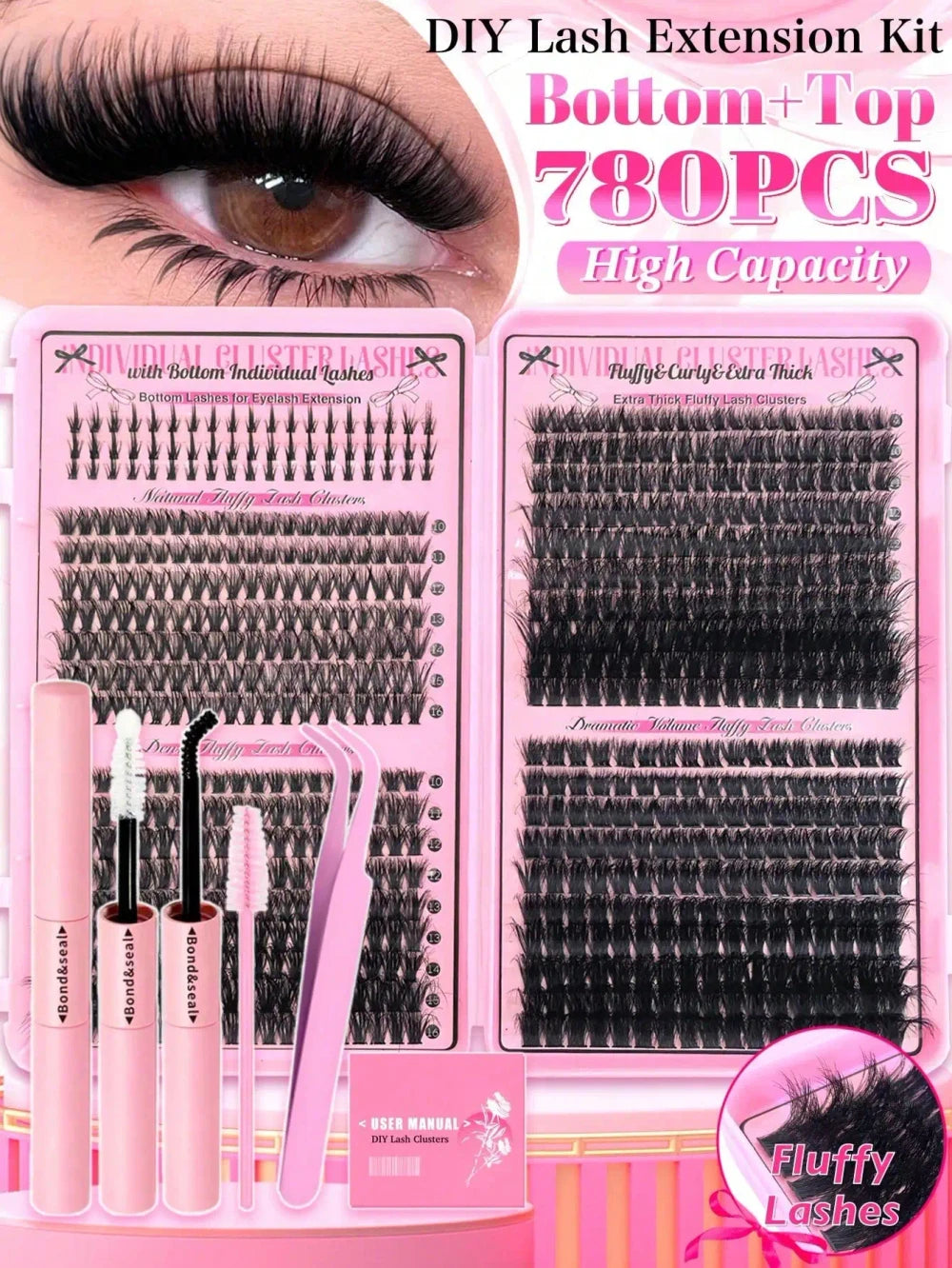 D Curl Cluster Lashes
