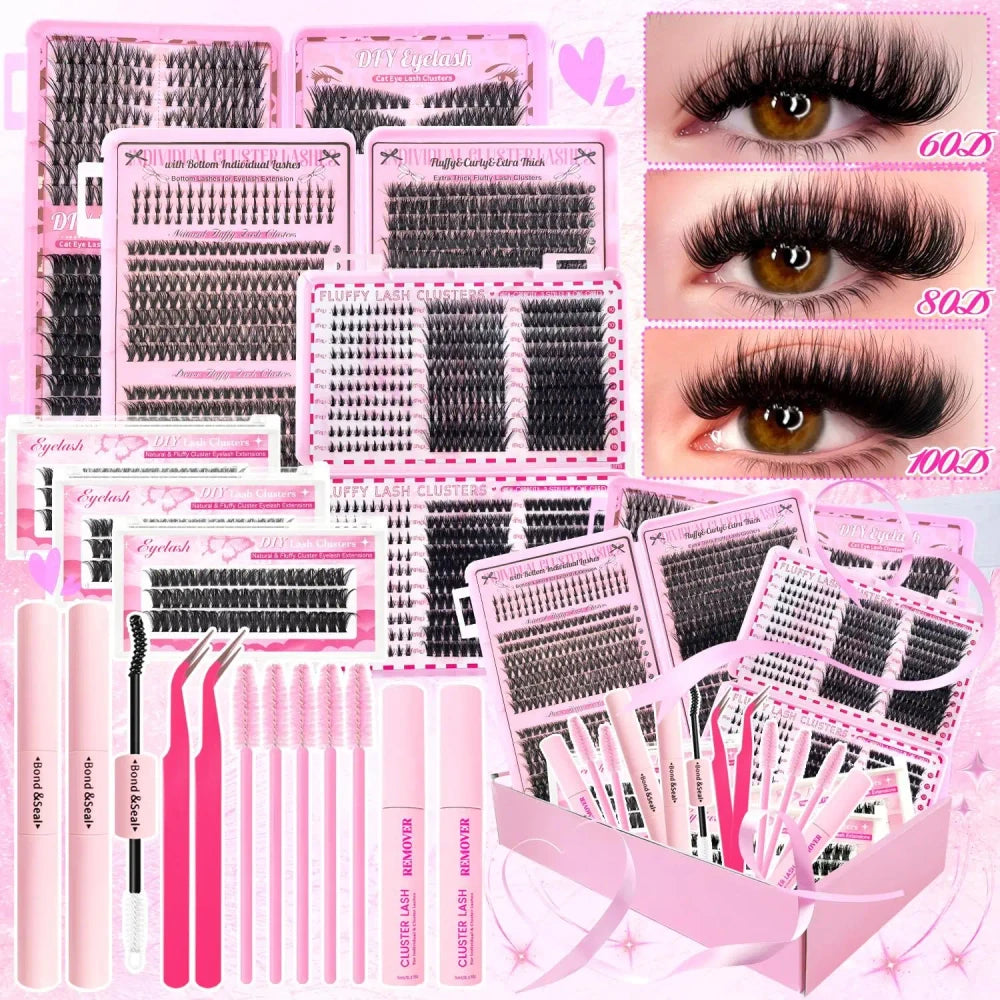 D Curl Cluster Lashes